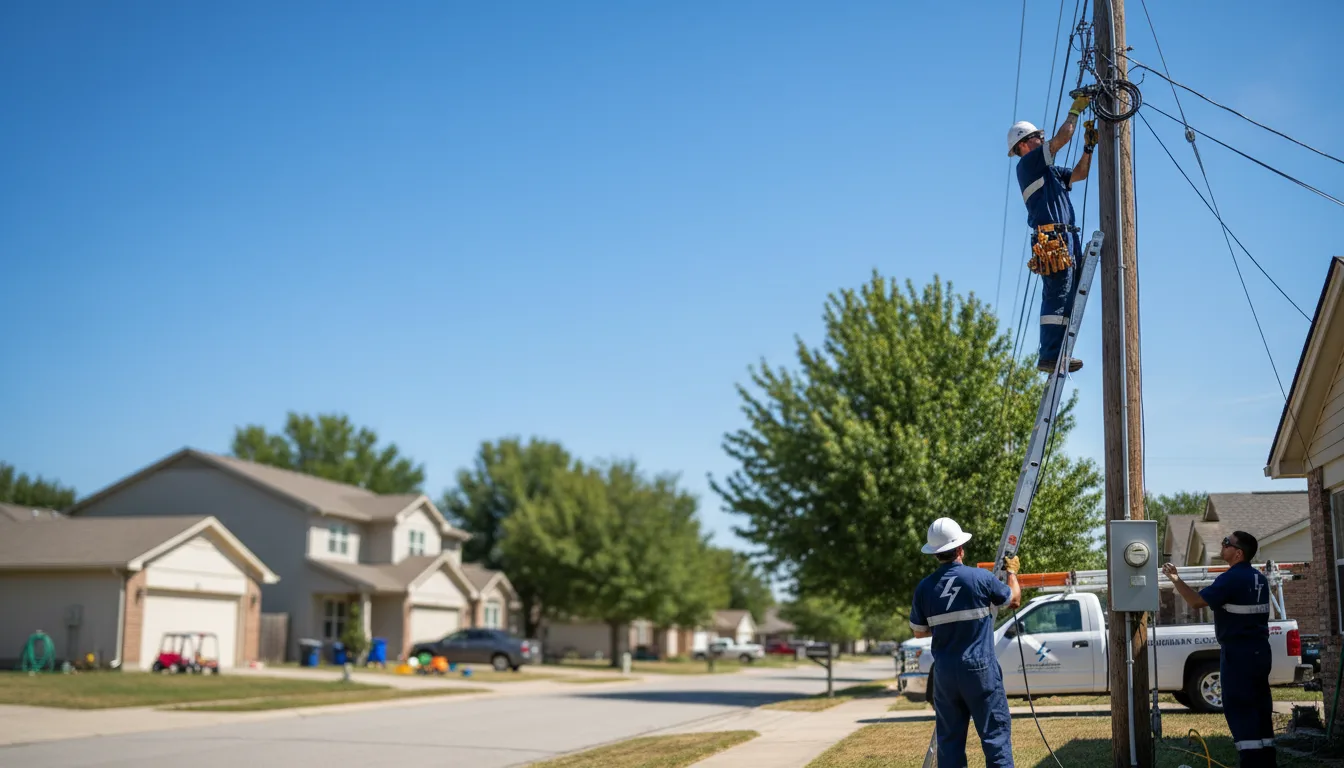Residential electrician providing installation services in Wilder, ID